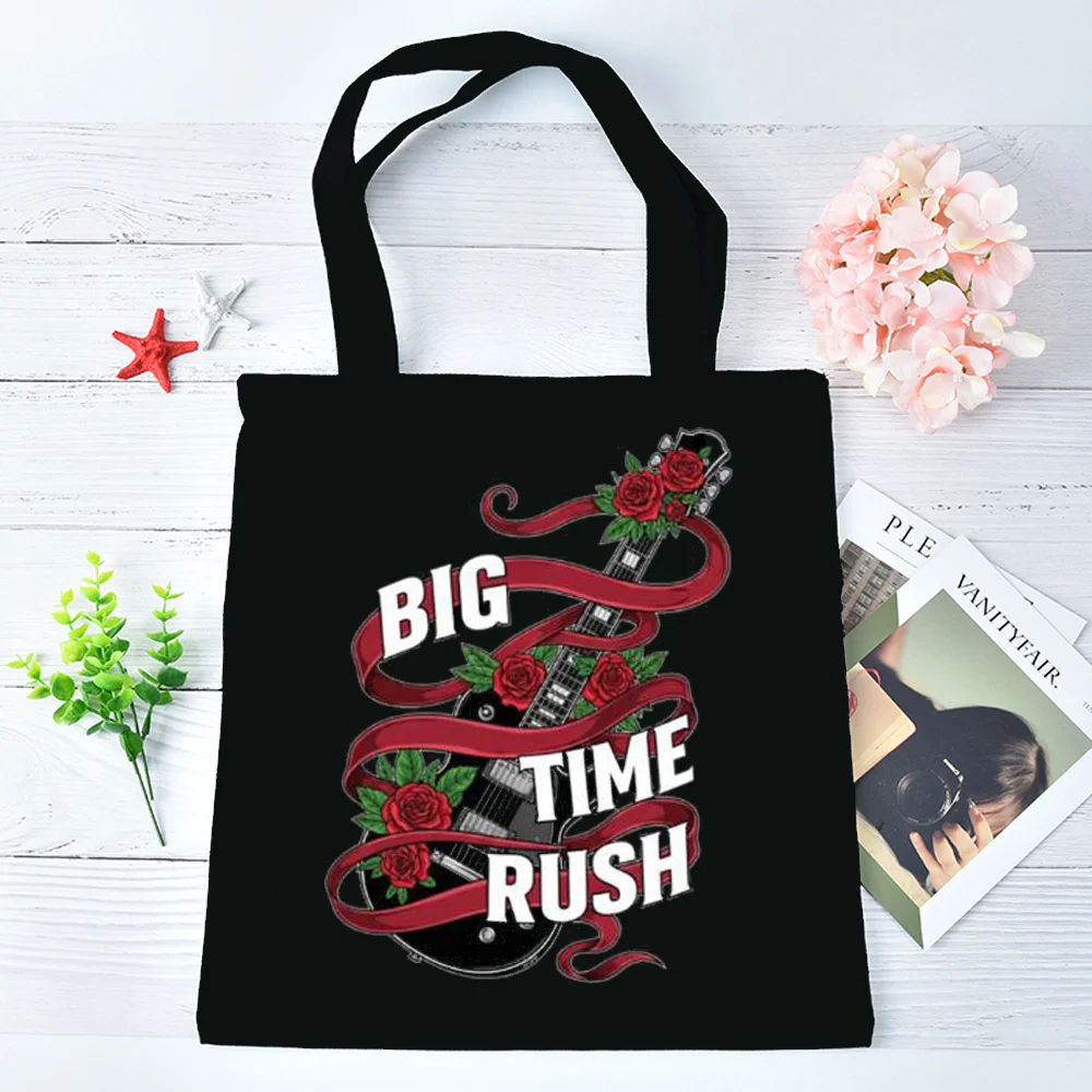 Bolsa de compras Big Time Rush, bolsa de tela, bolso de hombro, einkaufstasche para mujer