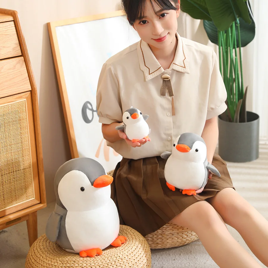 Kawaii الكرتون البطريق ألعاب من نسيج مخملي ستة ألوان البطريق هدية عيد الميلاد للأطفال جميل لينة الكرتون الدمى الفتيات الأصدقاء لطيف هدية #3