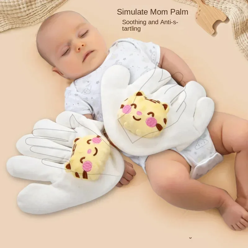 New Big Palm Soothing Sleep Artifact Newborn Pillow Hand Baby Soothing Palm Shock-pressing Rice Bag Baby Anti-jumping Soothing
