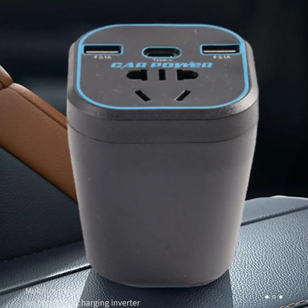 Car Power Inverter 12V/24V TO 220V Converter Type-C Charger 3.1A Car Multi-function Power Socket Converter H5Z8