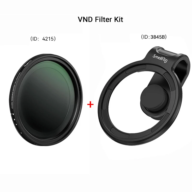 Smallrig Magease Magnetische Vnd Filter Kit/Cpl Filter Kit/1/4 Effect Black Mistfilter Kit/Ster-Cross Filter Kit 52Mm Voor Iphone
