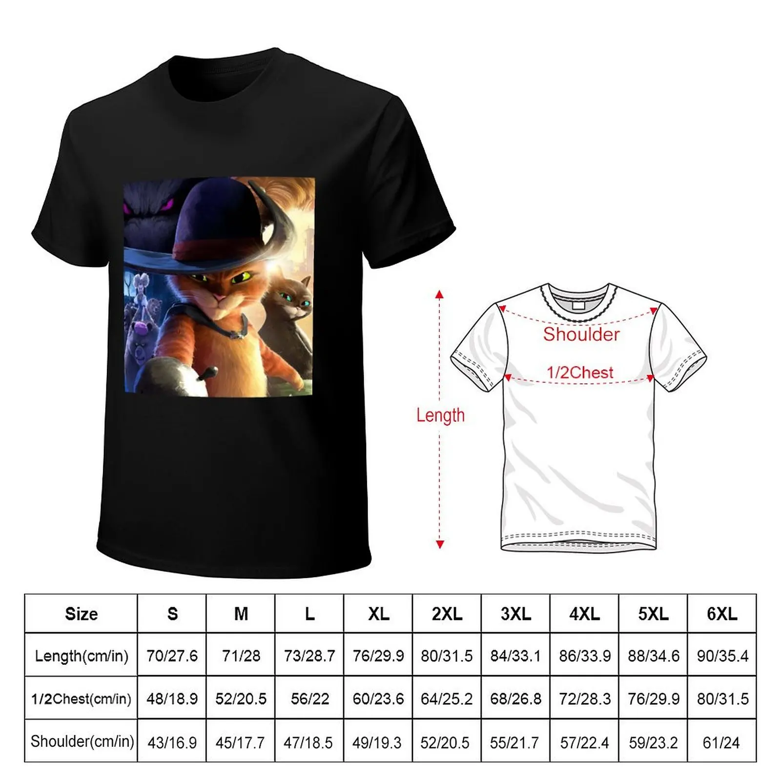 Puss in Boots T-Shirt Essential Solid Color T-Shirt