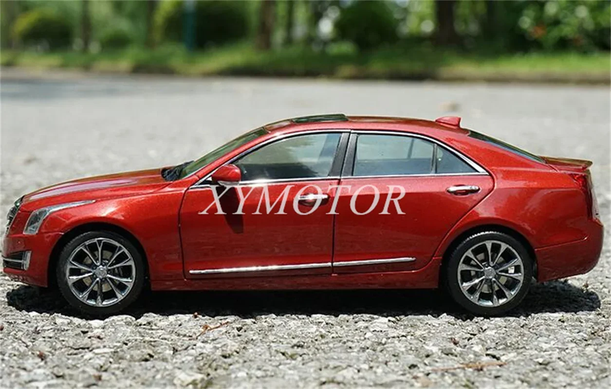 1/18 For CADILLAC ATS-L Diecast Metal Model Car Toys gifts Collection Display Red/White Ornaments