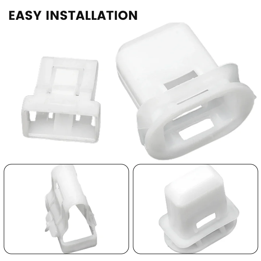2Pcs Car Rear Seat  Cushion Clip Seat Buckle Fixing Card 244377892 72693-12080 White Nylon For Toyota For Lexus High Quality