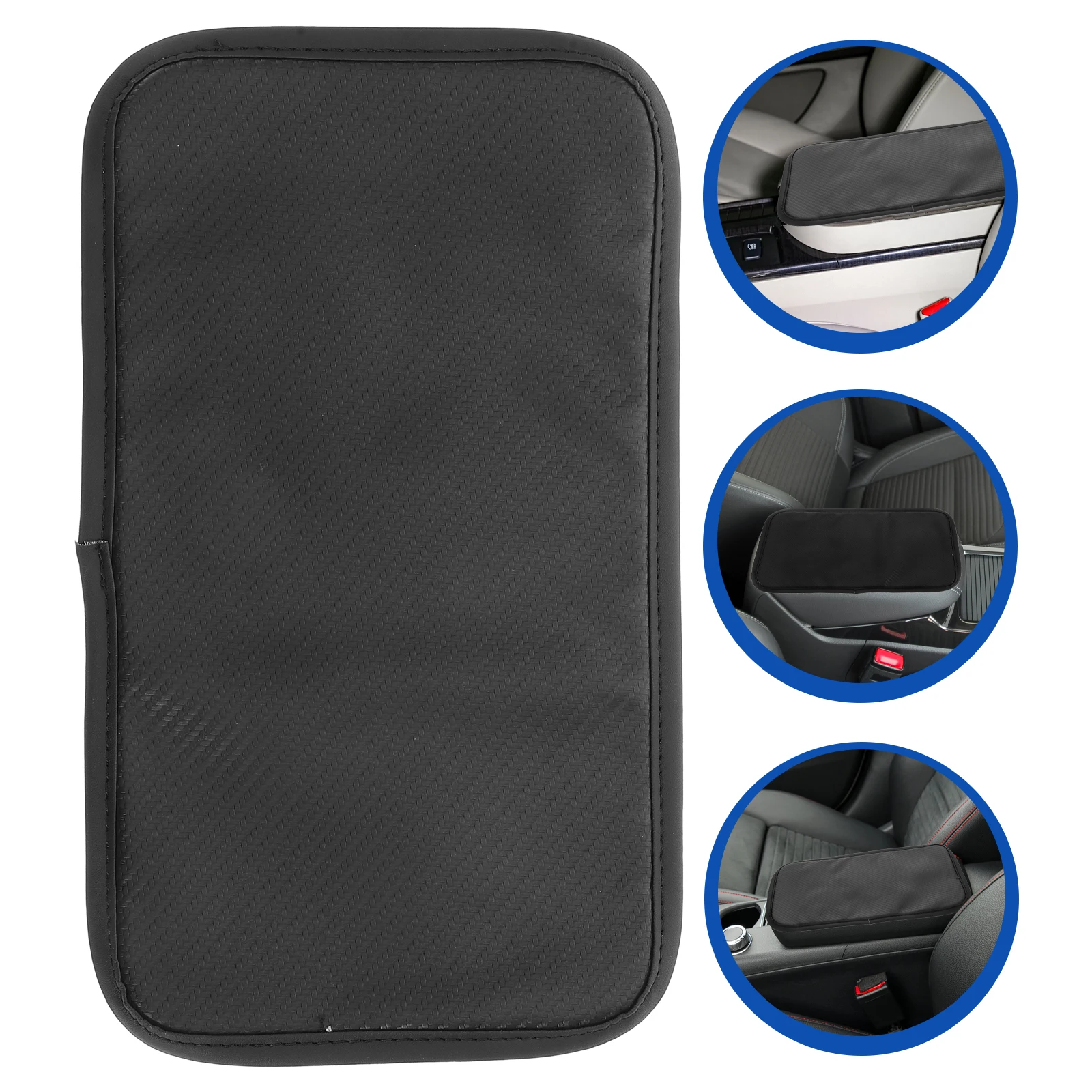 

Anti Slip Armrest Box Mat PU Central Console Cushion Pad Cover Breathable Design Fits Most Car Arm Rest Cover Pad Cars