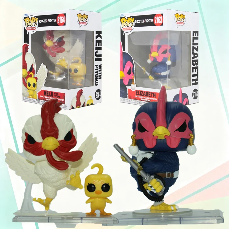 

FUNKO POP Original ROOSTER FIGHTER Elizabeth Keiji with Piyoko Action Figure Toys for Boys Girls Gift Collectible Ornaments