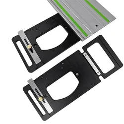 90° Angle Stop for Festool and Makita Rails ,Woodworking Track Saw Square Guide Rail Clamp Right Angle Positioning Plate