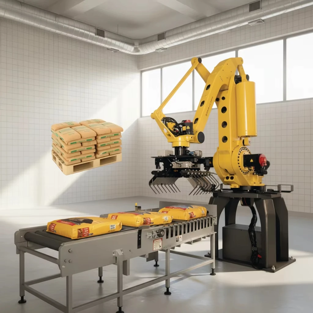 Industrial Pallet Rack  Intelligent Robot Stacker Packaging Line Multi-Usage Intelligent Robotic Palletizing Automatic