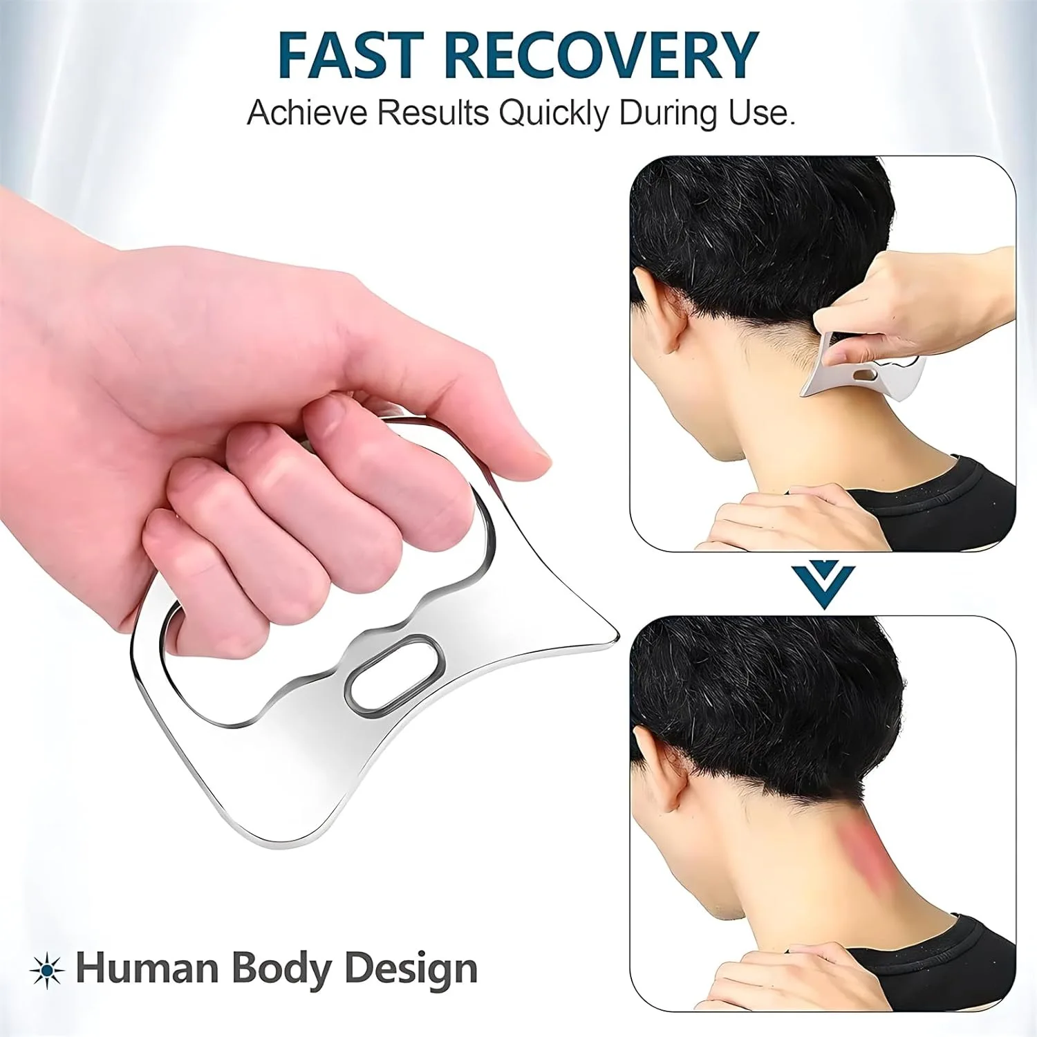 

Scraper Massage Tool Set Stainless Massager Myofascial Knife Muscle Relax For Arm Neck Back Body IASTM Therapy Massage Tools