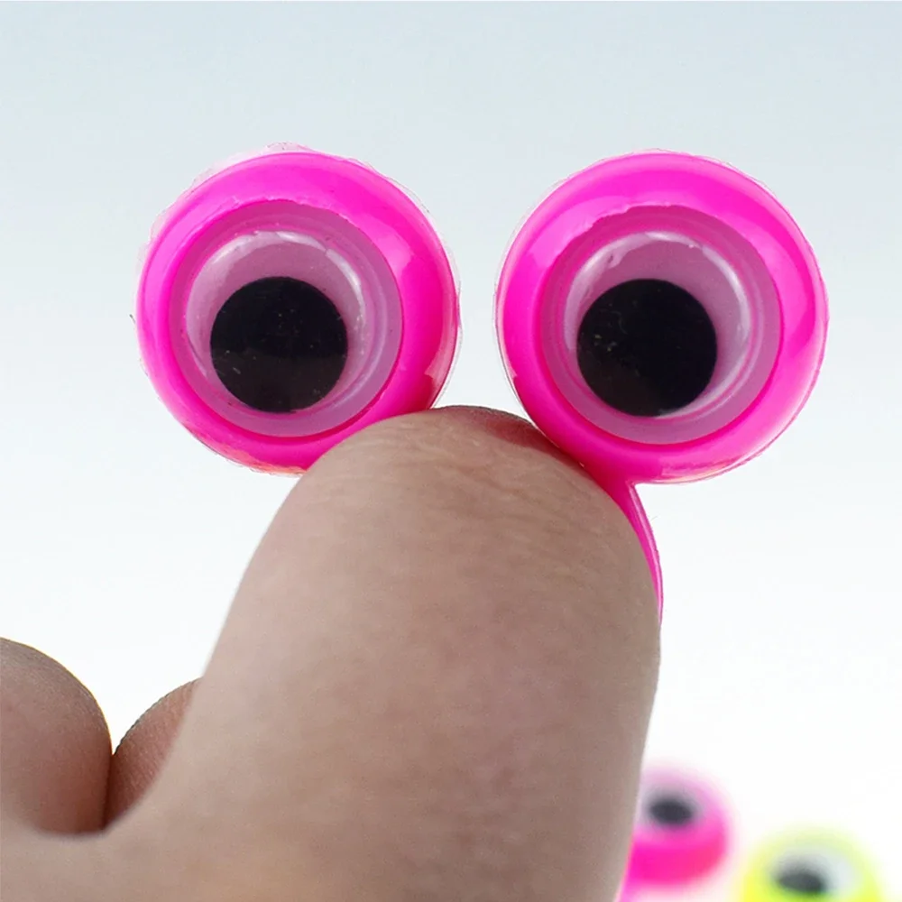 20pcs Creative Finger Eye Puppet Rings with Wiggly Eyes Toys Kids Birthday Party Favors Giveaway Presents Pinata Filler