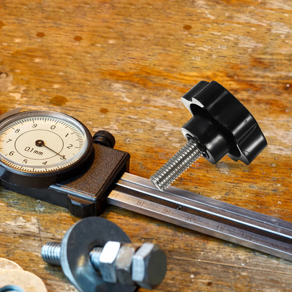 

2pcs Hex Screw-In Anti-Slip Clamping Screw Knob T-Track Part Fixing Screw For Garden Swing Canopy Frame Furniture