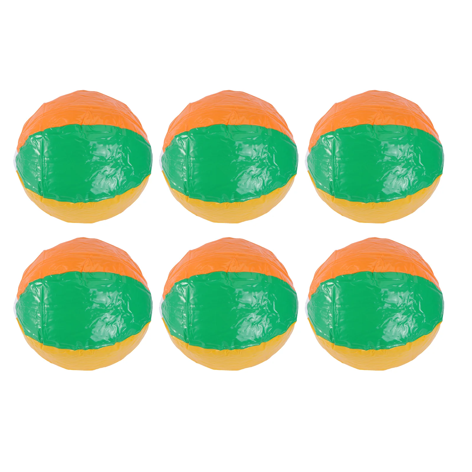 6pcs Rainbow Pack Inflatable Beach Balls Balls for Beach Swimming Pool Parties colorful beach balls