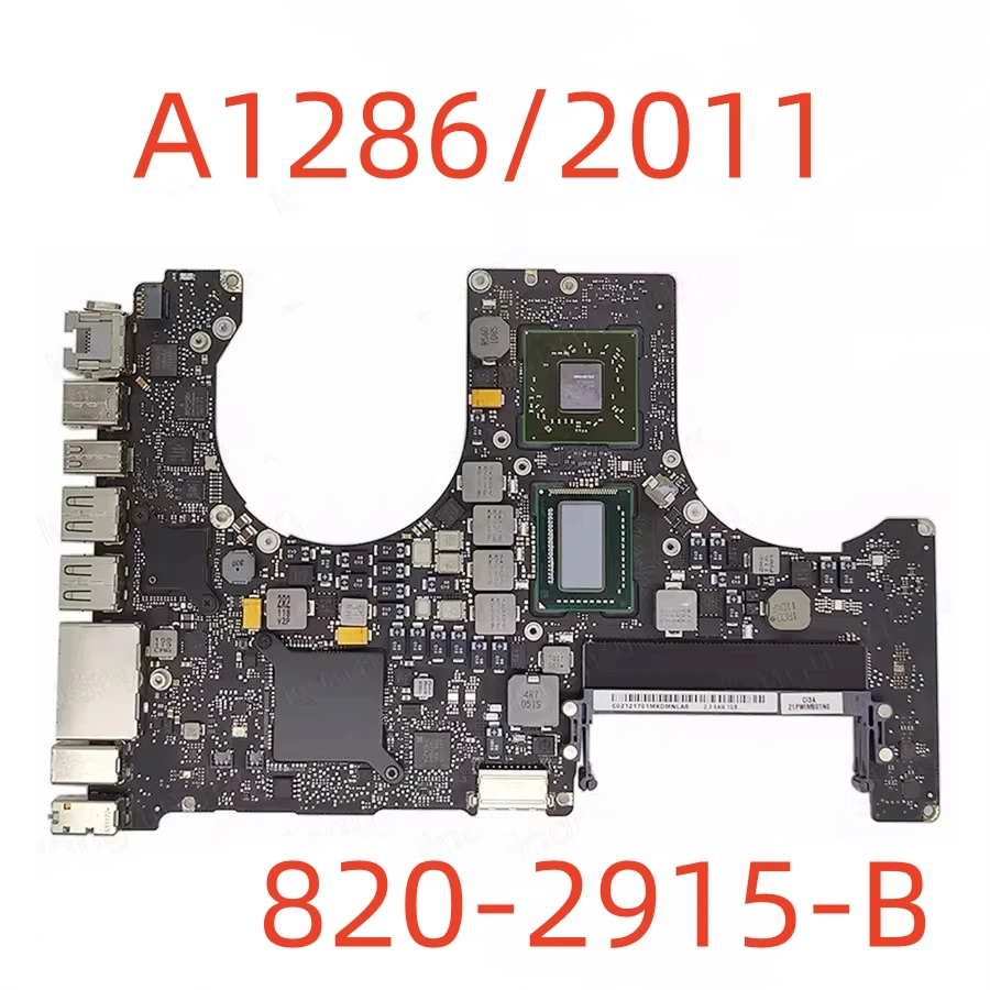 Imagem -04 - Adequado para Macbook Pro 15 Polegadas Placa Lógica Original A1286 2008 8202330-a 2009 820-2523-b 2010 820-2850-a 2011 820-2915-a 2012