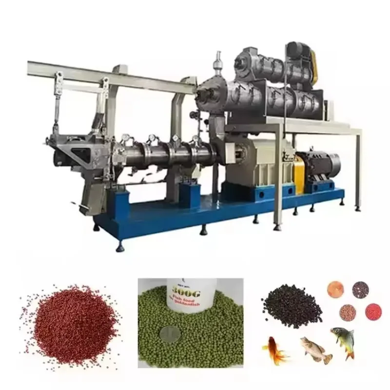CE Certified PLC Controlled Engine & Motor Driven Stainless Steel Fish Pellet Feed Making Machine 120-150kg/h