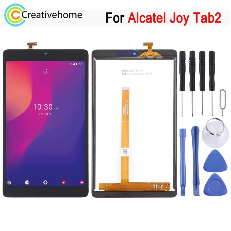 8 Inch LCD Screen For Alcatel Joy Tab2 Tablet Display with Digitizer Full Assembly Replacement Repair Part