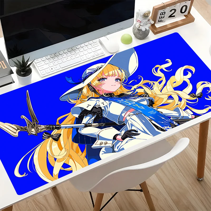 Anime Mouse Pad Non-Slip Gaming Accessories kawaii Computer Desk Mat Gamer Extended Keyboard Pad Wuthering Waves Phoebe Mousepad