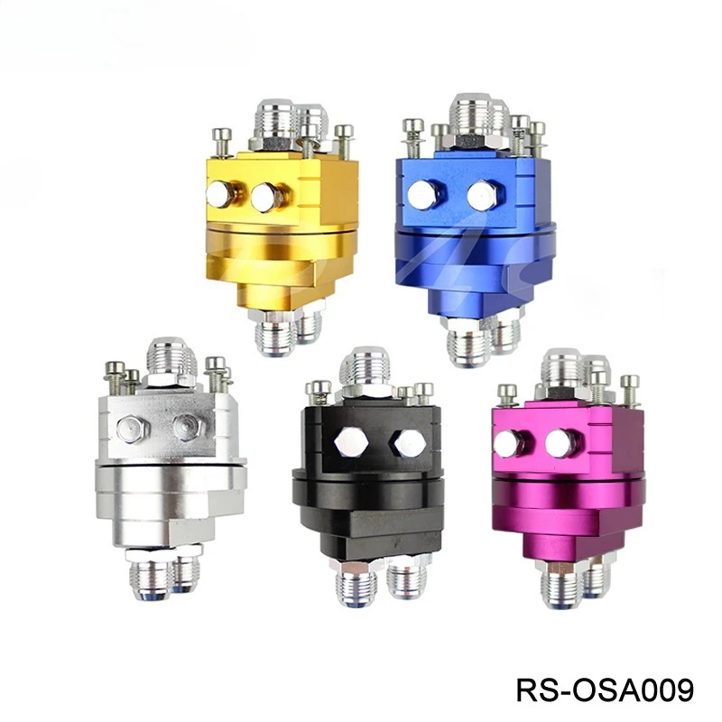 Automobile Modification Accessories 2-in-1 Split Oil Cake, Oil Temperature, Oil Pressure Gauge, Cooler, Metal Adapter AN10
