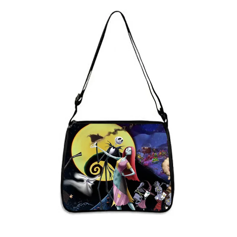 The Nightmare Before Christmas Crossbody Bag Cartoon Movie Peripherals Waterproof Wear-resistant Backpack Large Capacity Gifts