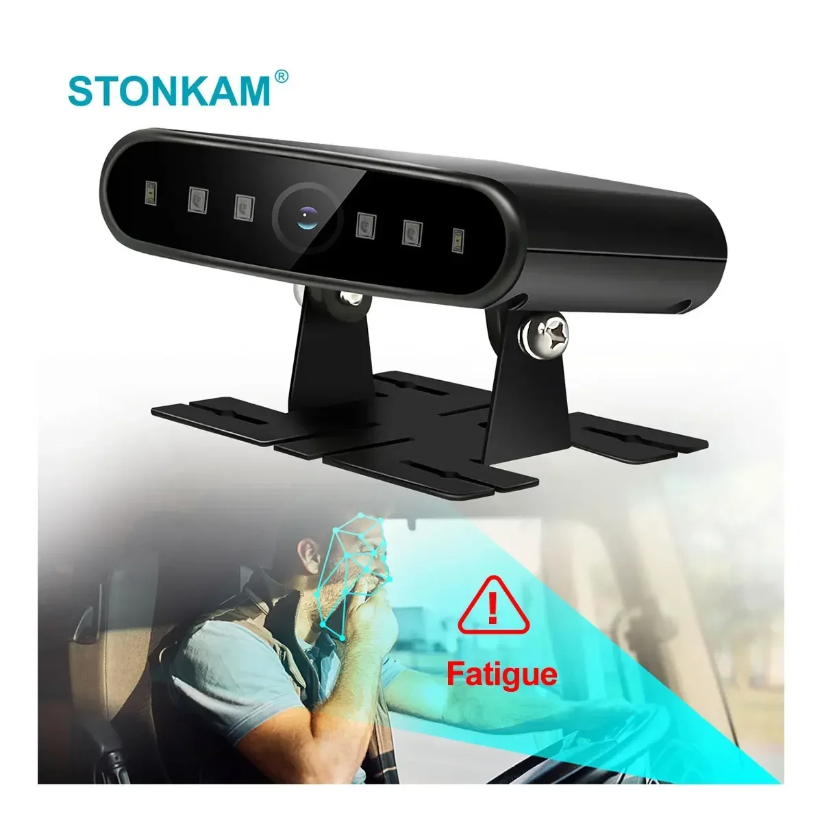 2026 Premium STONKAM Bus Truck Driver Fatigue Drowsiness Detection Anti Sleep Drowsy Alarm Alert Driver Identification & Remote