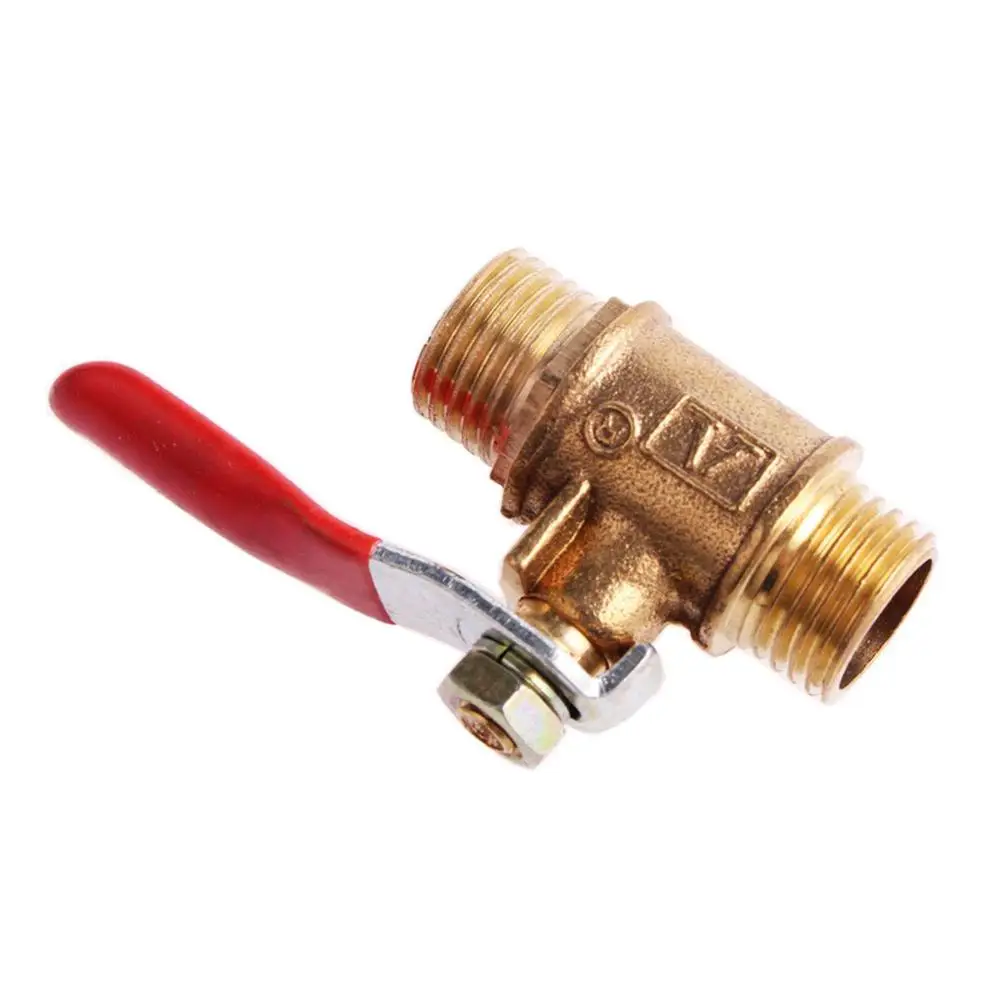 G1/4 النحاس كامل ميناء موصل الخرطوم تجهيزات أنابيب التبديل الكرة صمام الأنابيب ذكر إلى ذكر الموضوع #2