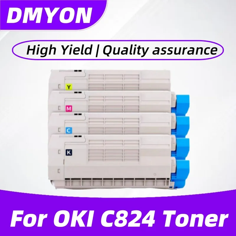 1pcs 4Color C835DNWT C844DNW Toner Compatible for OKI C824 C824N Printer C834NW C834DNW Toner Cartridge Bright colors