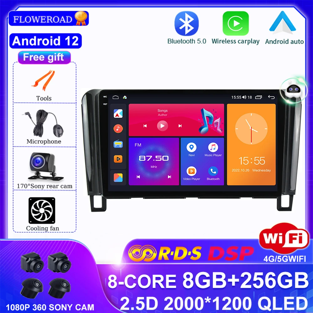 

Android 12 For Nissan Serena 4 C26 2010 - 2016 Car Radio Multimedia Video Player Navigation GPS 360 camera Carplay auto DSP QLED