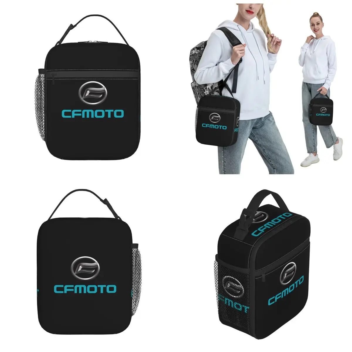 CFMoto Motorcycle Thermal Insulated Lunch Bags for School Reusable Bento Box Thermal Cooler Lunch Boxes