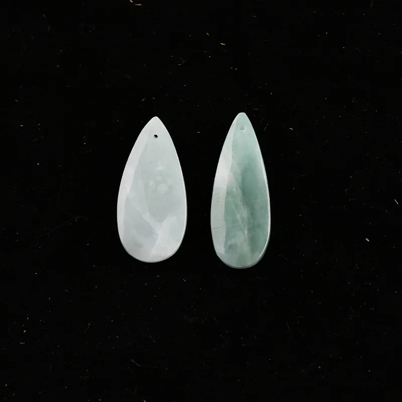 B&F Green Aventurine  Earring Beads for Jewelry Making, Handmade Natural stones beads, Stones for jewelry Making Supplies