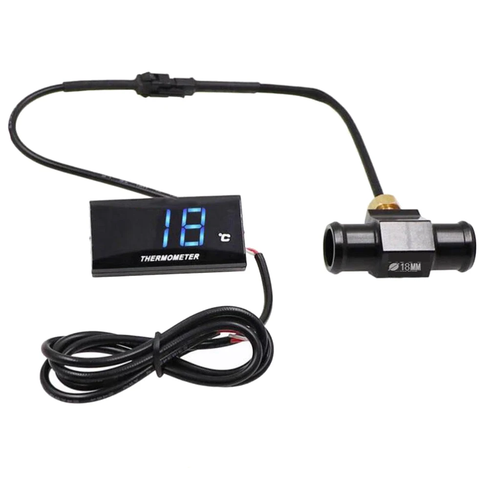 

Water Temperature Gauge For Motorcycle Digital Hygrometer Sensor DC 12 Volt Waterproof Compatible With Motorbikes