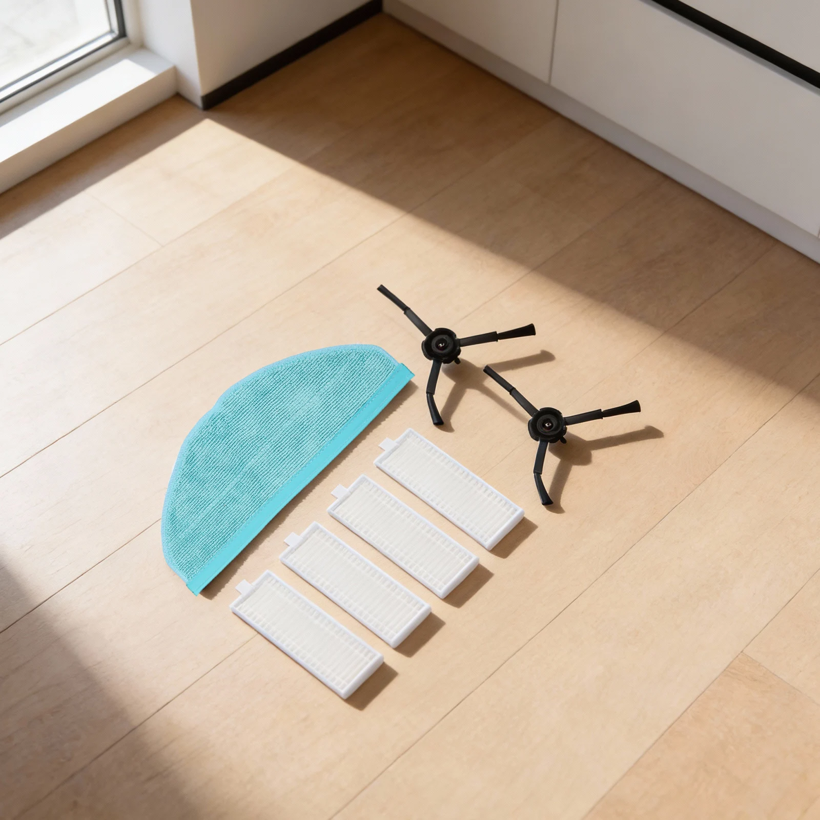 Robot Vacuum Accessory Pack Side Brushes Mop Cloth and Filters for Cecotec For CONGA 8090 For ULTRA Maintain Clean Floors