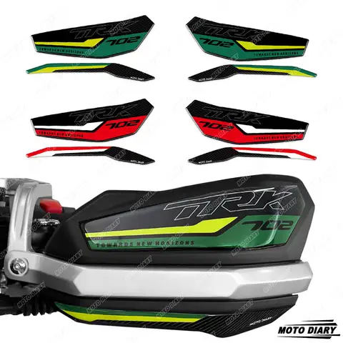 Benelli TRK702 TRK 702 2023 2024 3D 수지 핸드 가드 스티커 오토바이 핸드 가드 쉴드 보호 데칼 키트