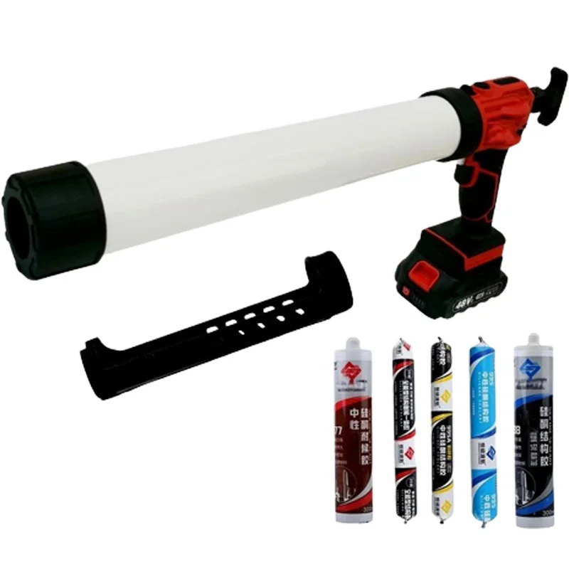 Pistola de Cola Elétrica Led com Bateria Pistola de Vidro Caulking Pistola de Cola de Tensão de Lítio Pistola de Enchimento de Costura Elétrica Hard Gun 20v