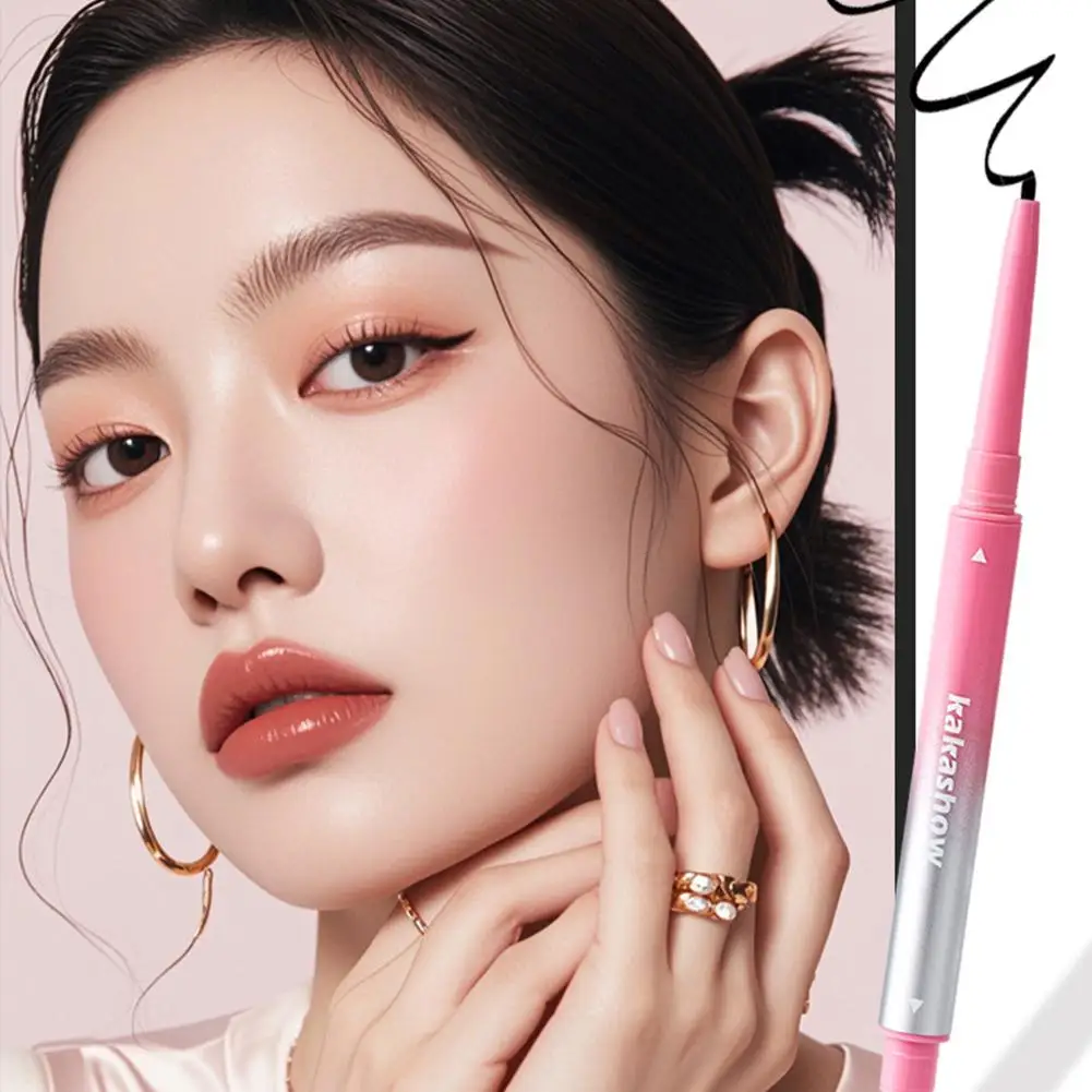 Doppel Kopf Eyeliner Winkel Eyeliner Dual Ended Flüssiges Make-Up Auge Ultra-feine Dauerhafte Spitze Auge & Gel Eyeliner Lange wasserdicht A7A1