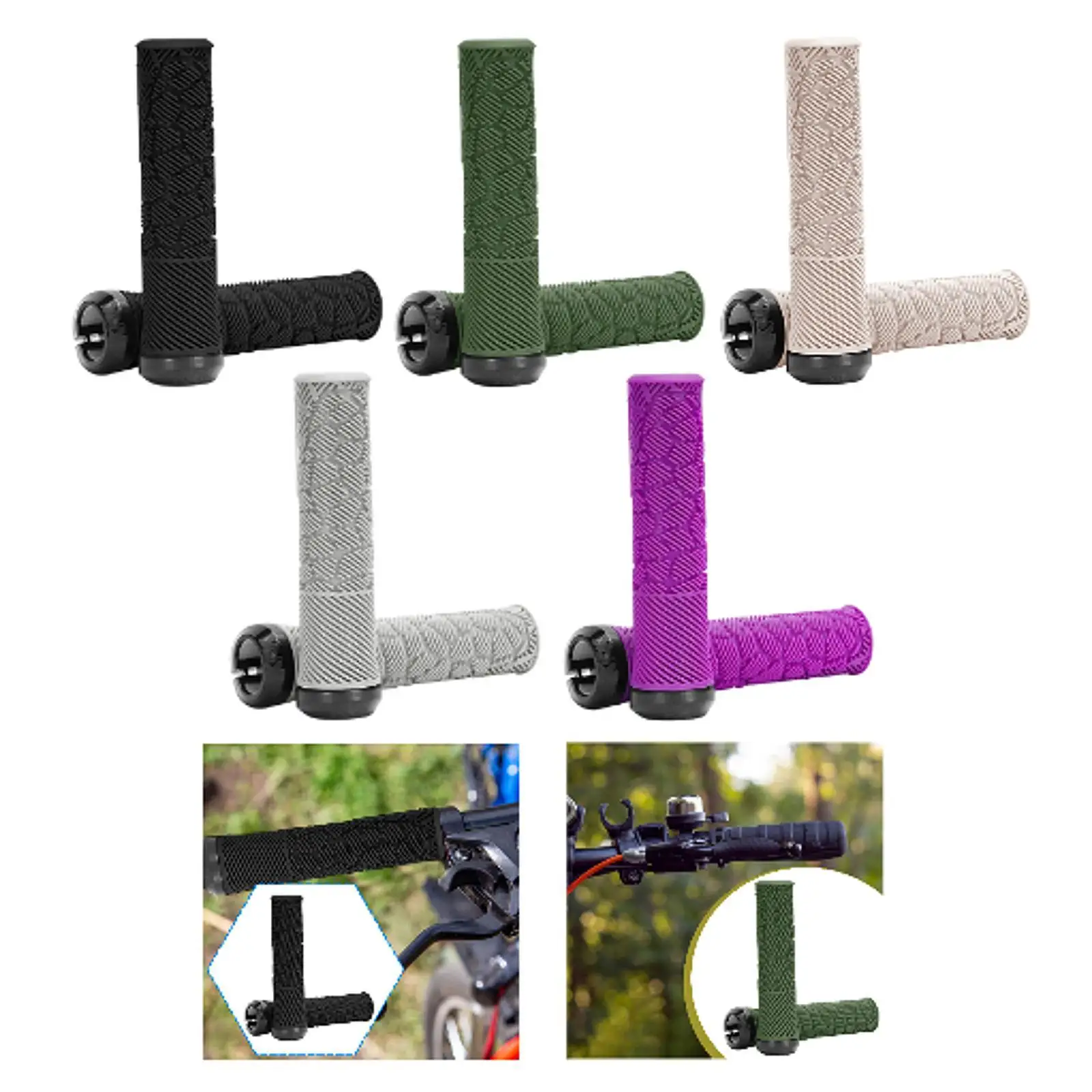 

2 шт. для горных дорожных велосипедов, противоударные эргономичные ручки для руля велосипеда