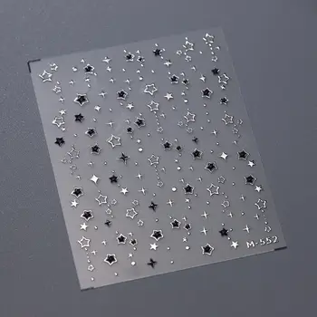 8 最佳銷售 銀色美甲貼紙 - №2