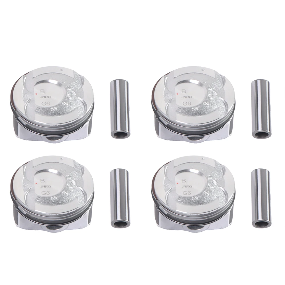

4Pcs G4FD G4FJ Engine Piston & Ring 23041-2B600 23041-2B610 23041-2B620 23410-2B600 for Hyundai Kia Accent Rio 1.6L DOHC 2012-16