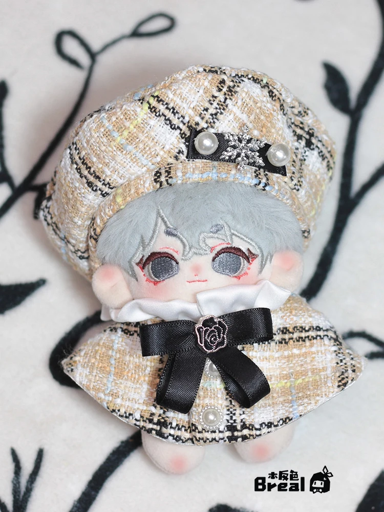 Original Cute 10cm Plush Doll Clothing Vintage Palace Boy Girl Cloak Beret Costume Suit Cosplay Dress Up Clothes Outfits