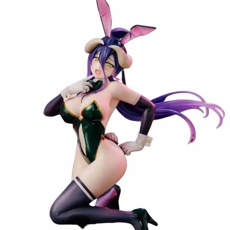 [Original Genuine] In Stock System Service The Animation Overlord One-Seventh Carat Albedo Bunny Ver PVC Figure Model Doll Toys