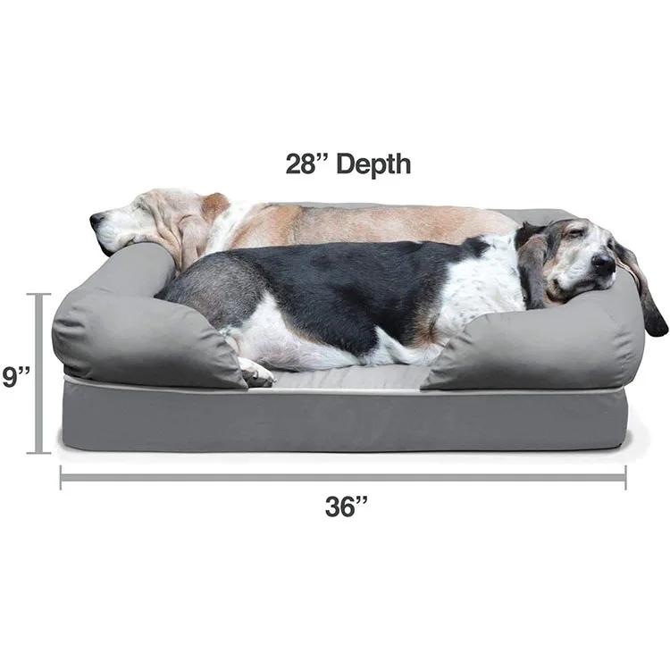 Waterproof sofa dog square shape beds pet fluffy house