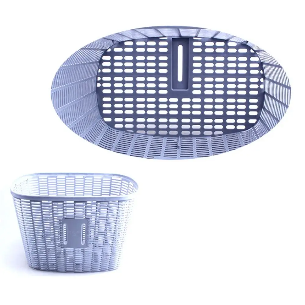 

New Multicolors Children Bike Basket Plastic 3 Colors Bicycle Storage Bag Hollow Bike Front Carrier Bag Rear Cycling Accessories