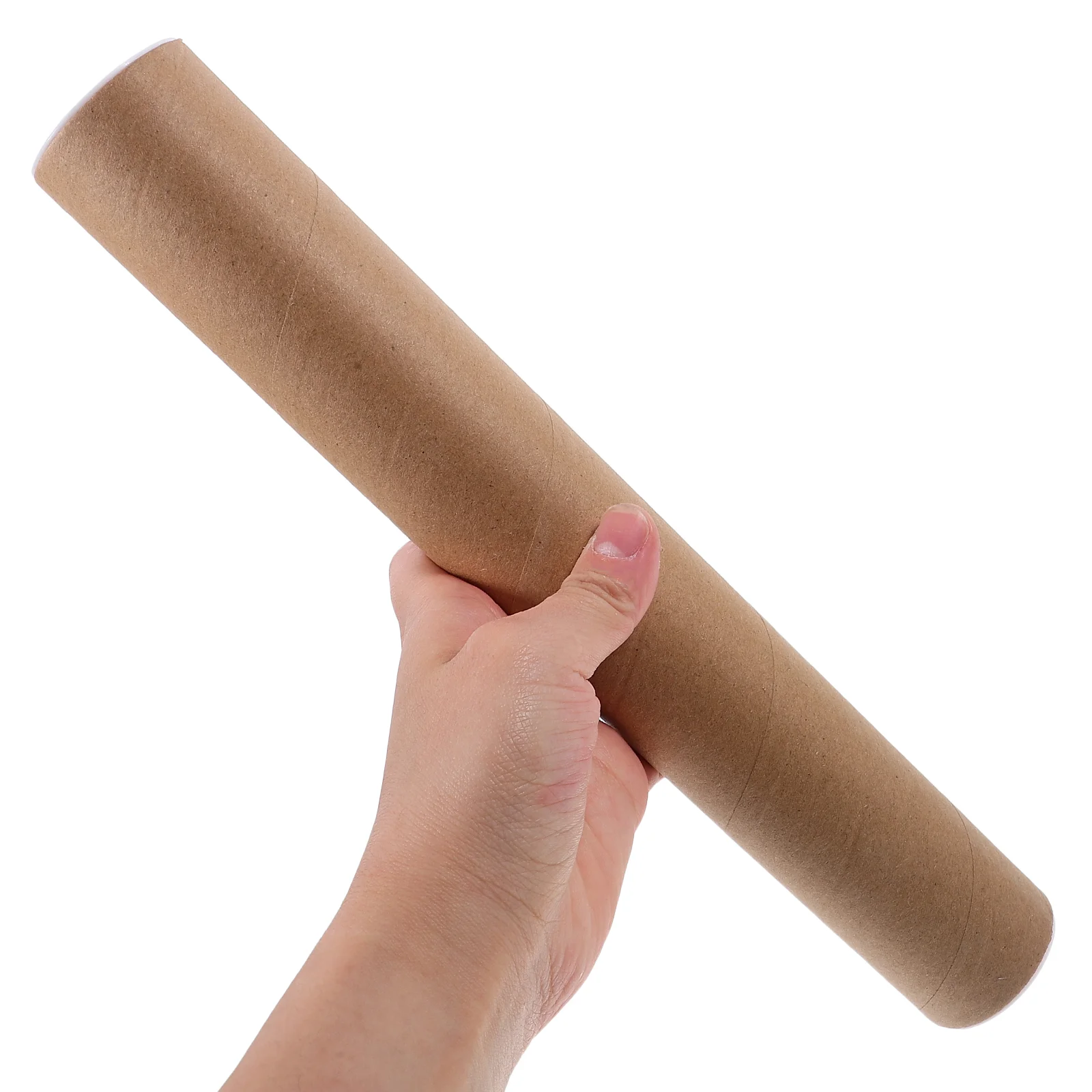 10 Pcs Mailing Tube Tubes Poster Storage Carrying Drawings Case Paper Cardboard for Packaging Brown Kraft