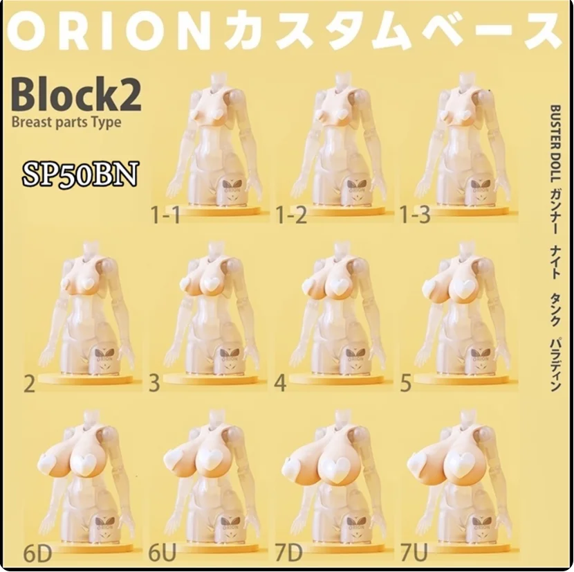 In Stock SH 1/12 SP50BN ORION Soldier Goddess Device Chest Resin BUSTERDOLL GK Modification High Quality Model Toy Collection