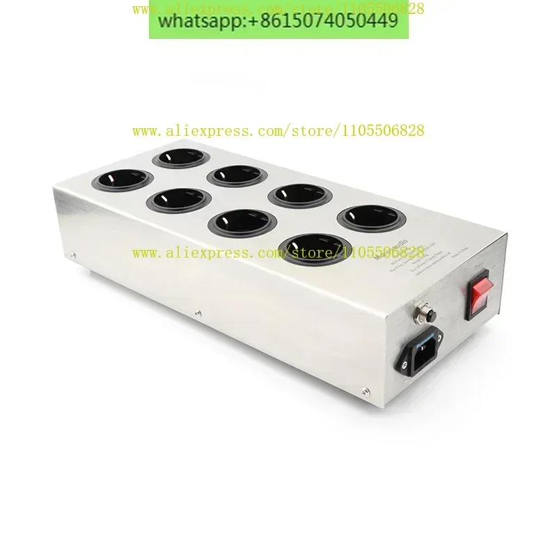 AC 220-250V HIFI E800HiFi Power Filter Device Schuko Socket 8 Way AC Power Conditioner Audiophile Grade Power Purifier