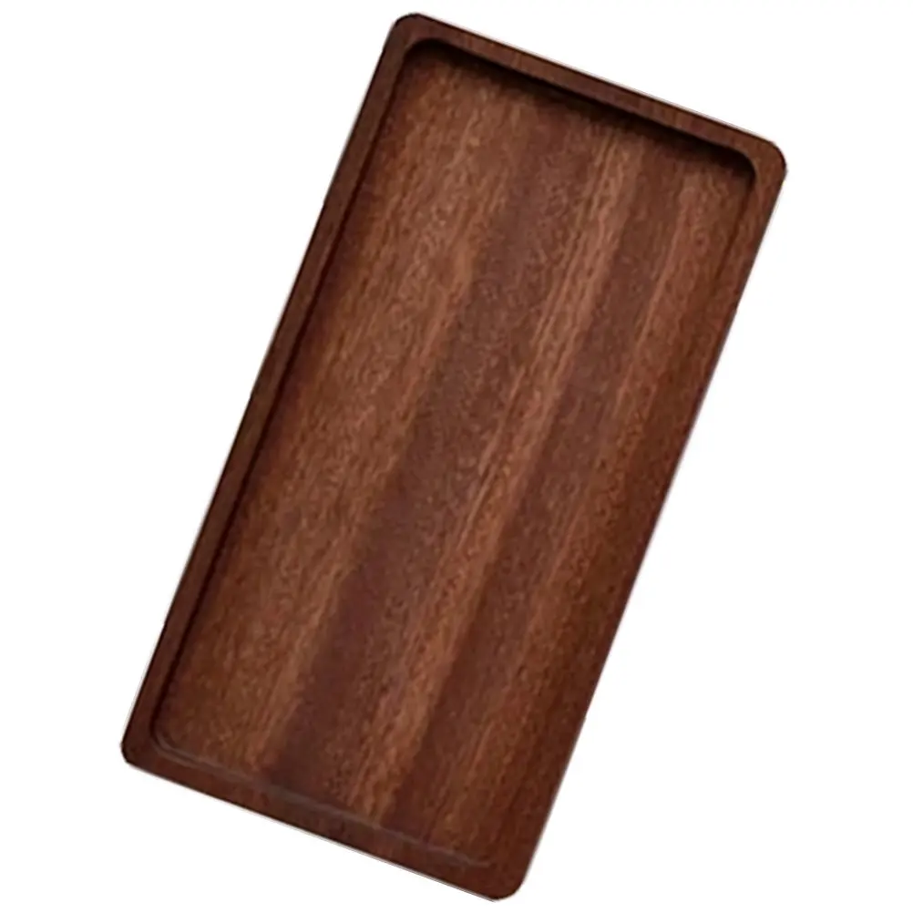 Retro Style Wooden Serving Tray Small Decorative Snacks Tray for Fruits Bread Cakes Perfume Candles Aromatherapy Desktop