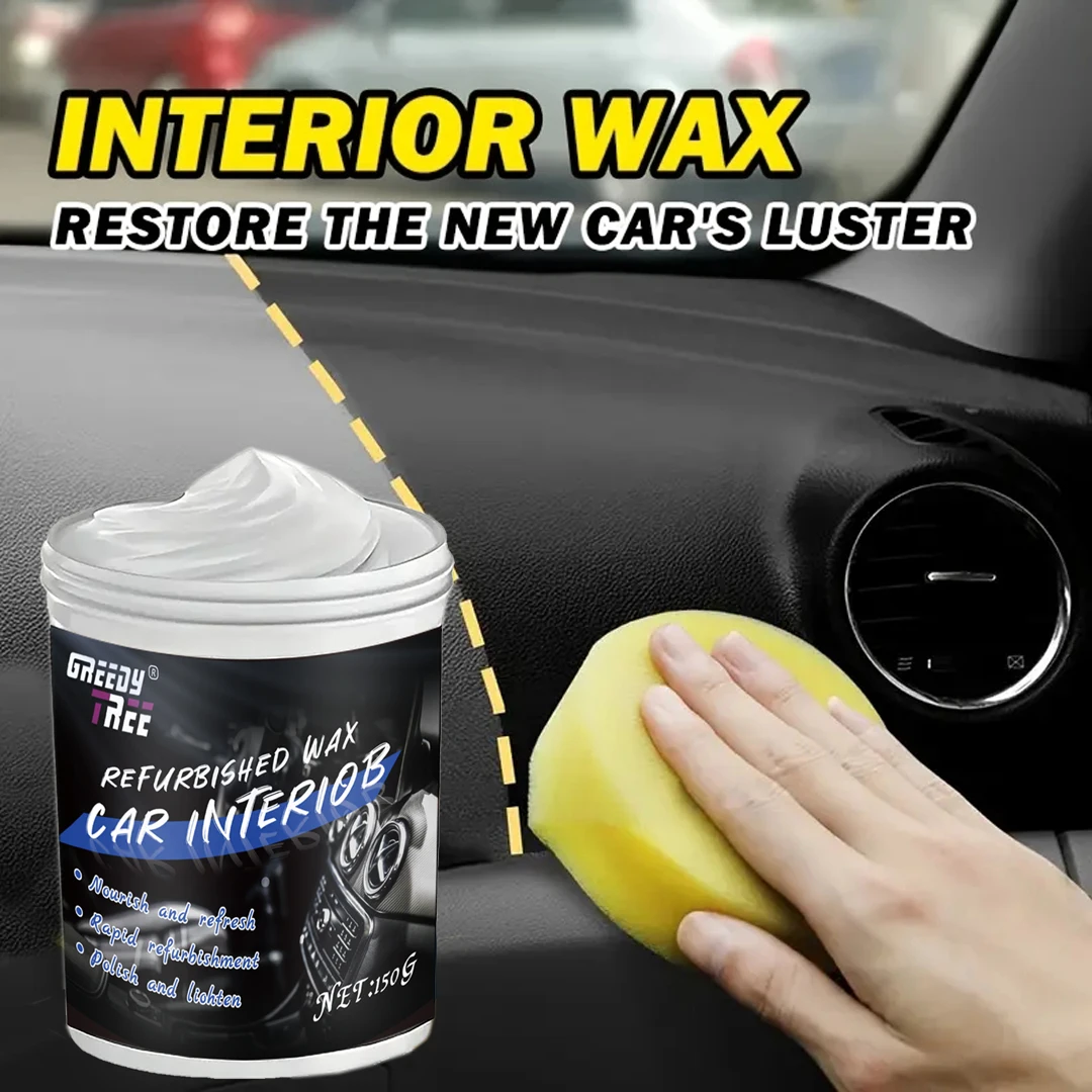 Car Interior Renovation Wax - Plastic Parts Repair Agent, Tire Protector & Shine, RV Trim Restorer, Anti-Aging Maintenance Glaze