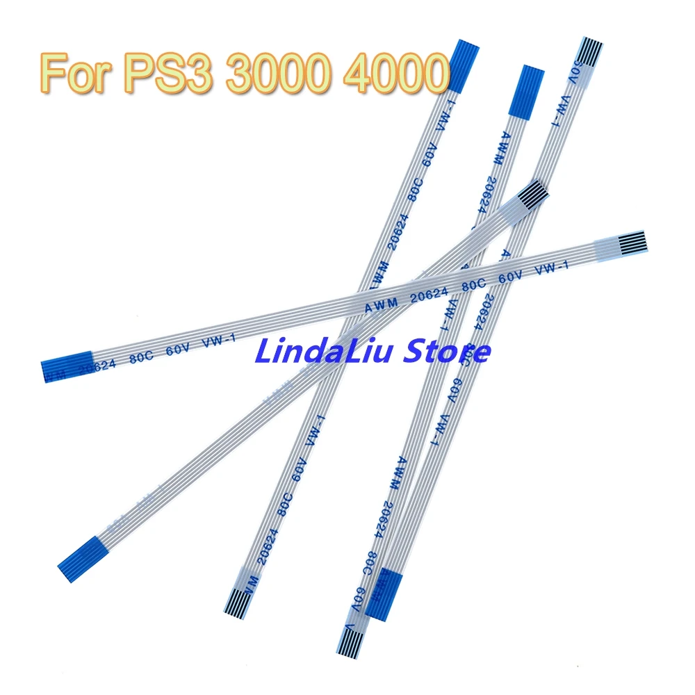 PS3 슈퍼 슬림 3000 4000 CECH-4000 PS3 6Pin 전원 스위치 케이블 용 100PCS 6pin On/Off 전원 리본 케이블