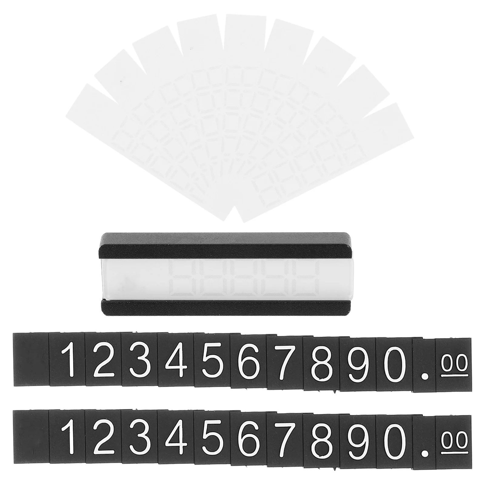 1 مجموعة من مكعبات عرض الأسعار الحديد ثلاثية الأبعاد للمجوهرات تسعير العلامات متجر بيع بالتجزئة عداد بيع علامة حامل مجلد التسمية