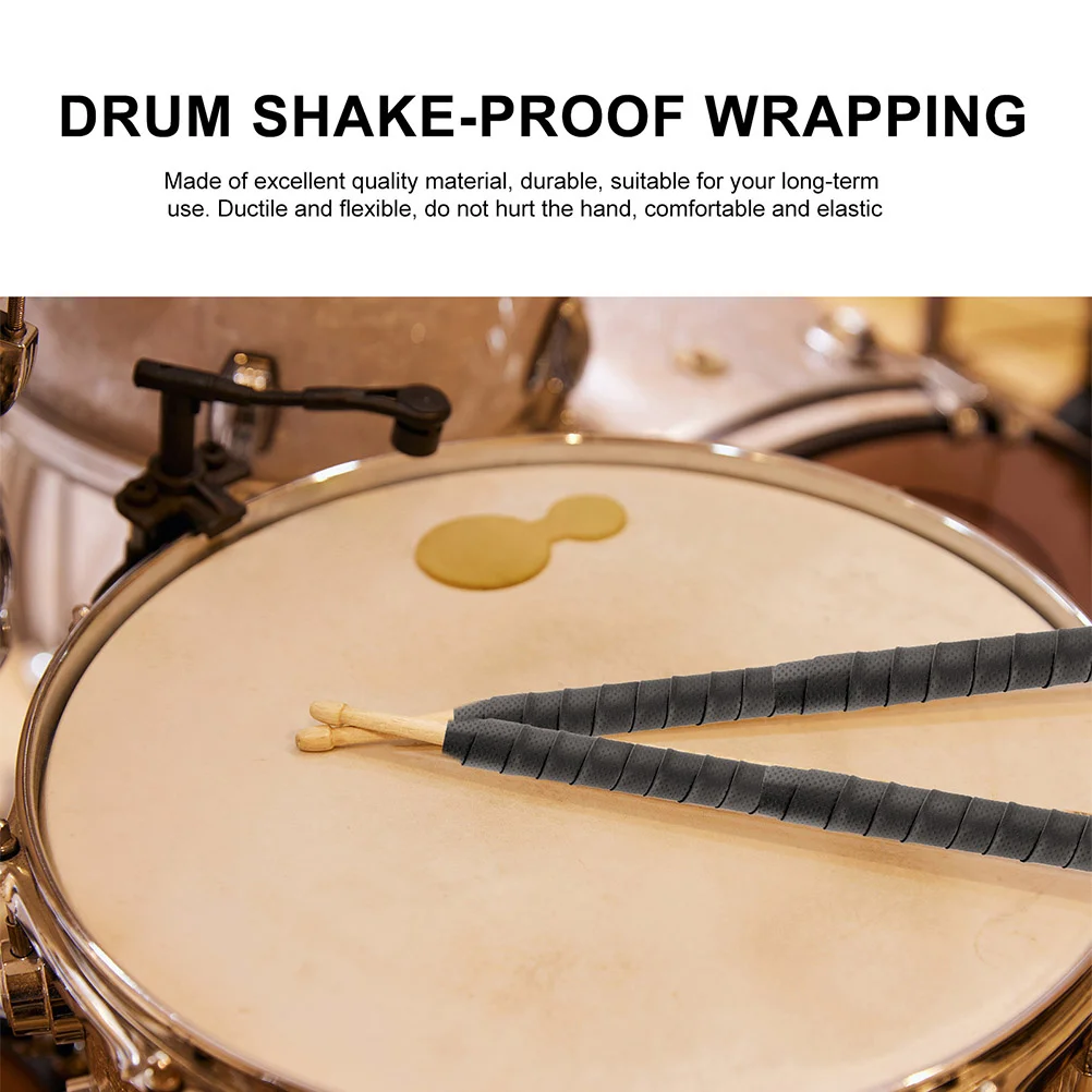 

4Pcs Anti-Slip Drum Stick Tape Sweat Band High Quality Craftsmanship Easy to Remove for Musicians Drum Stick Packing Tape