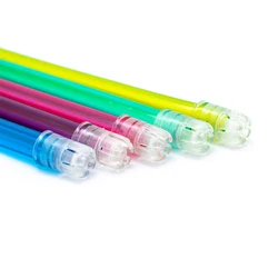 200Pcs Dental Saliva Ejector Disposable Suction Tip Flexible Evacuation Pipe Clear Tip With Colorful Tube