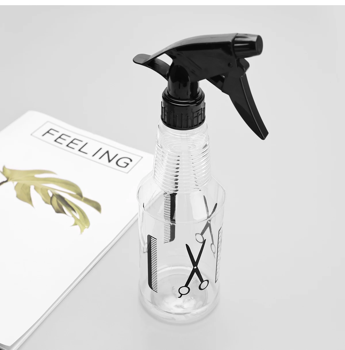 300ml Sprüh flasche Friseursalon Pulver Friseur Nachhaltig keit nachfüllbare Silikon behälter Barbershop Styling Tools Zubehör – Detail 13